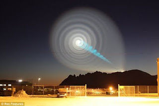 spiral anomaly over norway: strange lights & missile tests