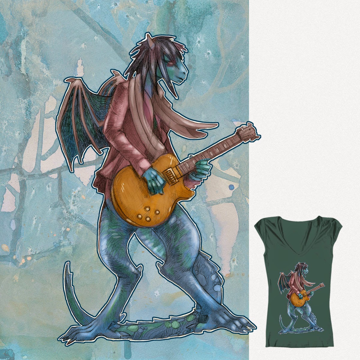 https://www.threadless.com/designs/guitar-dragon