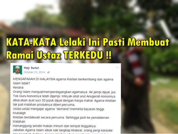 KATA-KATA Lelaki Ini Pasti Membuat Ramai Ustaz TERKEDU 