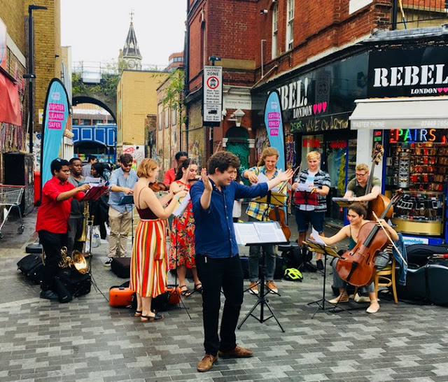 Matthew O'Keeffe and Brixton Chamber Orchestra on Electric Avenue, Brixton