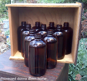 bottles, pottery bowls, small chests, vintage finds, thrift shopping