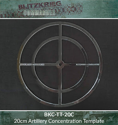 BKC-TT-20C   20cm circular Artillery concentration template