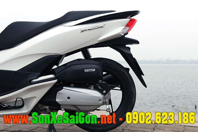 Mẫu sơn xe Honda PCX 2014 màu trắng zin cực đẹp