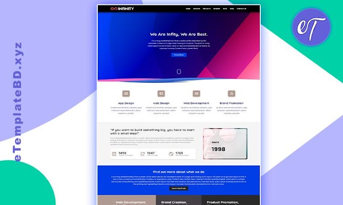 Infinity Premium Portfolio Blogger Template for Business