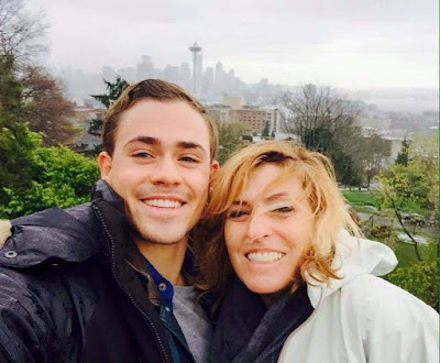 Dacre Montgomery with His Mother Judith Barrett-Lennard