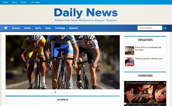 Daily News blogger template