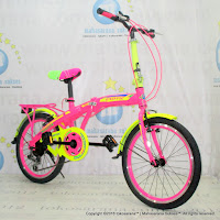 20 Inch Exotic 2658 Color Rainbow 6 Speed Folding Bike