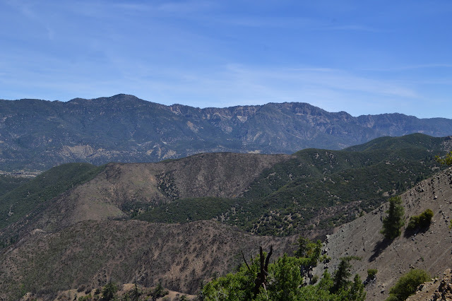 one cliffy peak and another down the ridge from it