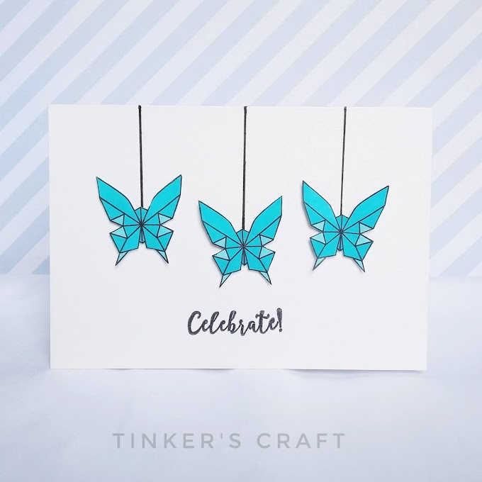 Origami Butterfly CAS Card