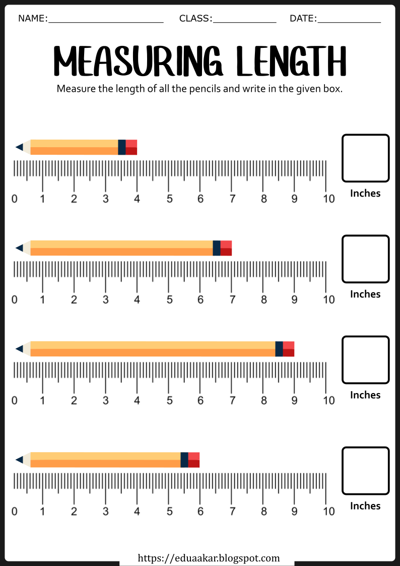 Measurement Worksheets for Kids