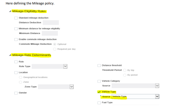 How to Create Expense Policies in Oracle Fusion Expense Configuration