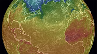 Earth Temperatures (Image Credit: Earth Simulator) Click to Enlarge.