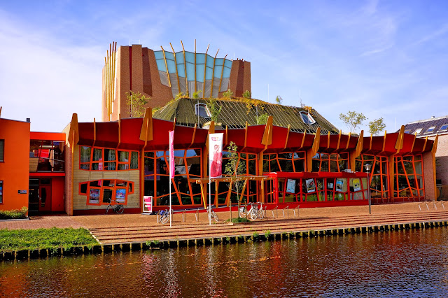 The building of theater Sneek. Sneek, the Netherlands.