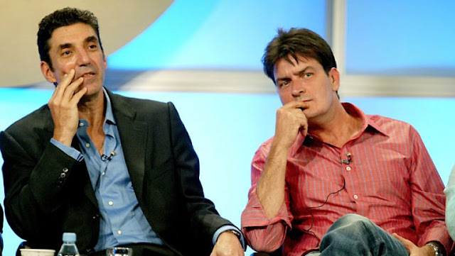 Chuck Lorre and Charlie Sheen