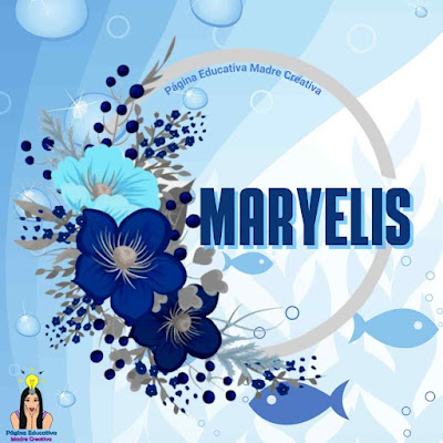 Pin Nombre Maryelis para imprimir gratis GAFETE