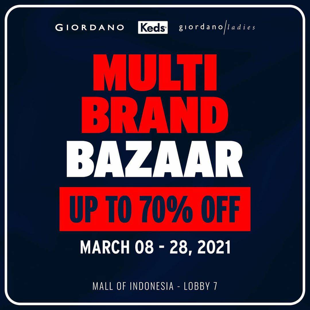 MULTI BRAND BAZAAR at MALL OF INDONESIA! Disc. up to 70% Off