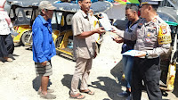 Hari Pertama Ops Patuh Pallawa 2023, Ini Yang Dilakukan Kasat Lantas Polres Soppeng Di Pasar Cabenge