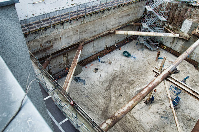 Baustelle Upper West, Hotel, Büro, Einzelhandel, (ursprünglich: Atlas Tower), geplante Höhe: 118 Meter, Breitscheidplatz, 10623 Berlin, 04.06.2014