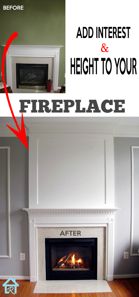 Add visual involvement too peak to your fireplace BEST HOME Adding Visual Interest too Height to your Fireplace