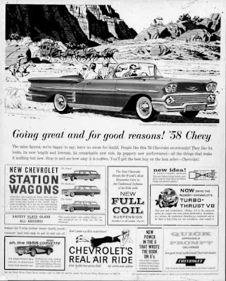 3958 Chevy All the good reasons are shown below the car illustration