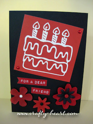 Dhiya's Black & Red Birthday Card