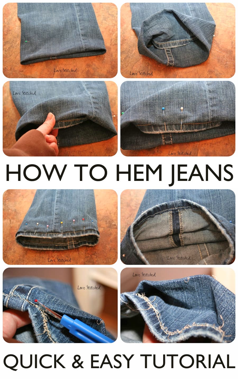 How to Hem Jeans - Tutorial