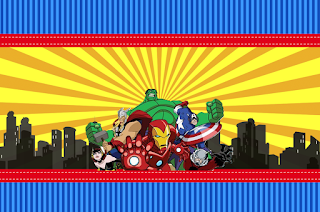 Avengers Comic Version Free Printable  Labels.