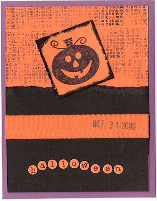 Handmade Halloween Invitation Card