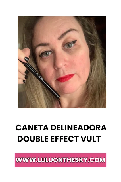 Caneta Delineadora Preta Double Effect VULT