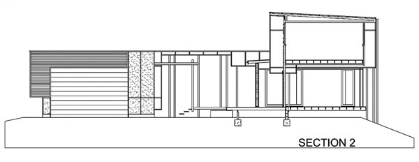 Northern elevation of the house