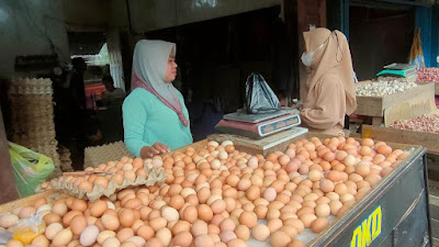 Jelang Idul Fitri, Harga Telur di Sungai Pinyuh Rp 34 Ribu Per Kg