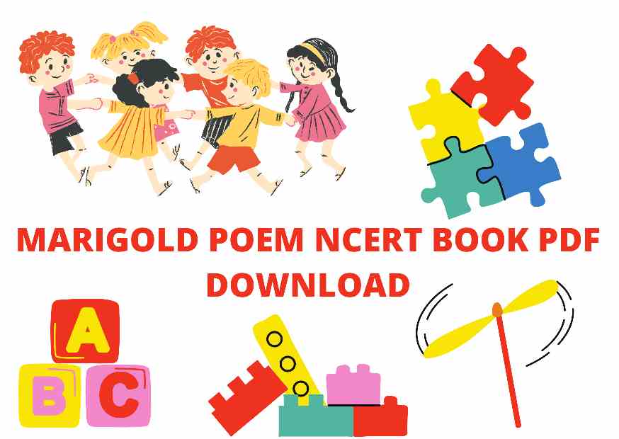 Download MARIGOLD POEM NCERT BOOK PDF For Class 1 English - FREE