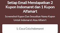 Cara Mendapatkan Coca Cola Gratis di Indomaret dan Alfamart