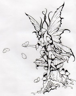 pixie fairy tattoo. Legend has it that fairies would reward those who were 