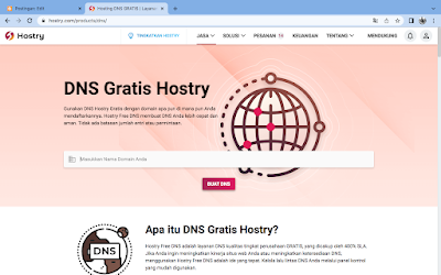 Cara Mendapatkan Free DNS Dari Hostry