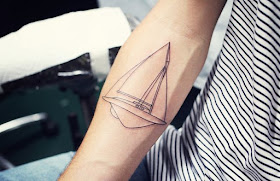 tatuaje lineas velero