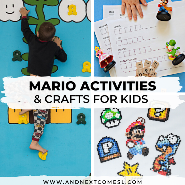 Super mario activities and crafts for kids