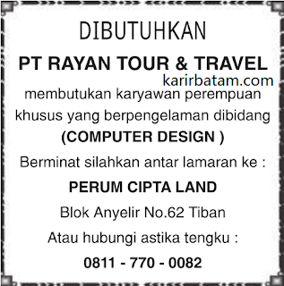 Lowongan Kerja PT. Rayan Tour and Travel - BursaKerja