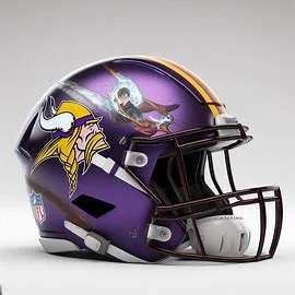 Minnesota Vikings Harry Potter Concept Helmet