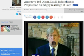 Rick Sincere Theodore Olson David Boies Cato Institute gay marriage