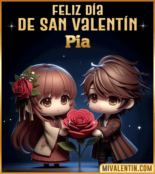Imagen Gif feliz día de San Valentin Pia