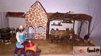 Casetta presepe Vinaio-Oste 2016 - antichi mestieri 1