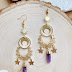 Gold fancy earrings