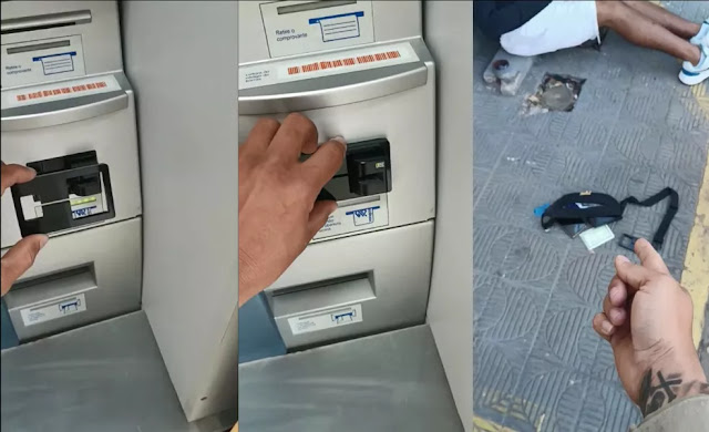 Homem é preso por instalar 'chupa-cabra' em caixa eletrônico de agência bancária, em Salvador
