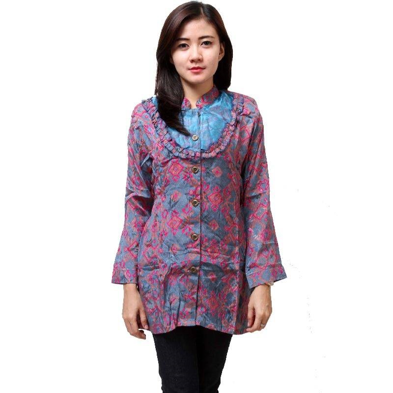 8 Model Blus  Kantor Batik  Modern  Desain Unik 1000 