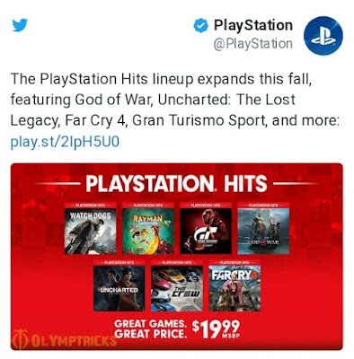 Revealing of new games coming into PlayStation Hits shows 