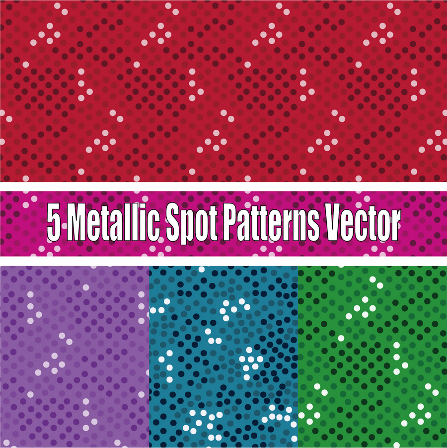 13 Metallic Spot Patterns Vector-01