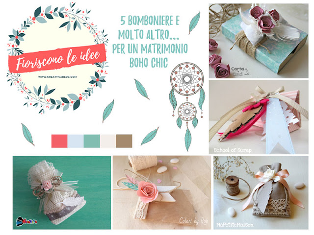 come realizzare da sole bomboniere per un matrimonio boho chic