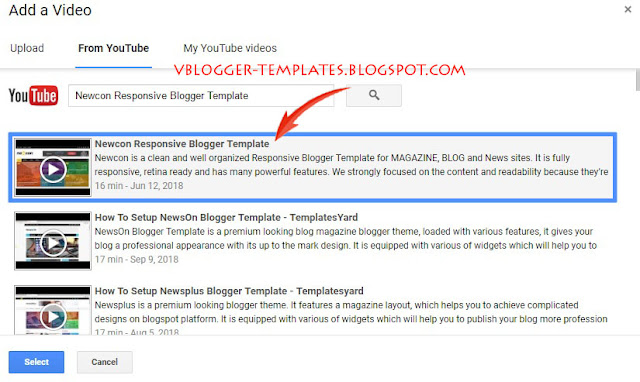 Ways to Embed youtube video in blogger posts