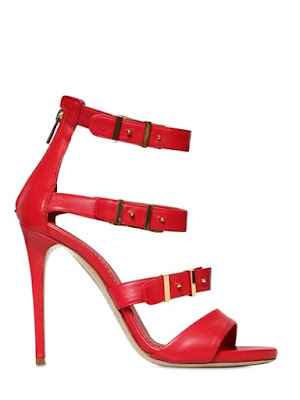 Le Silla red high heeled stiletto sandals